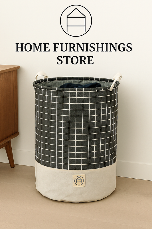HFS Premium Laundry Basket – 40x50cm Fabric Hamper with Handles | Large, Foldable, Stylish Storage Bin for Clothes, Toys & More